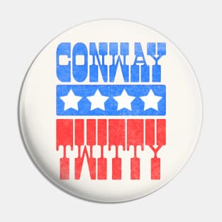 Conway Twitty / Retro Style County Music Fan Design Pin