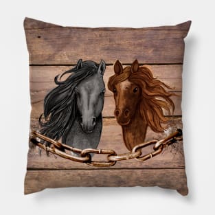 Horse friends Pillow