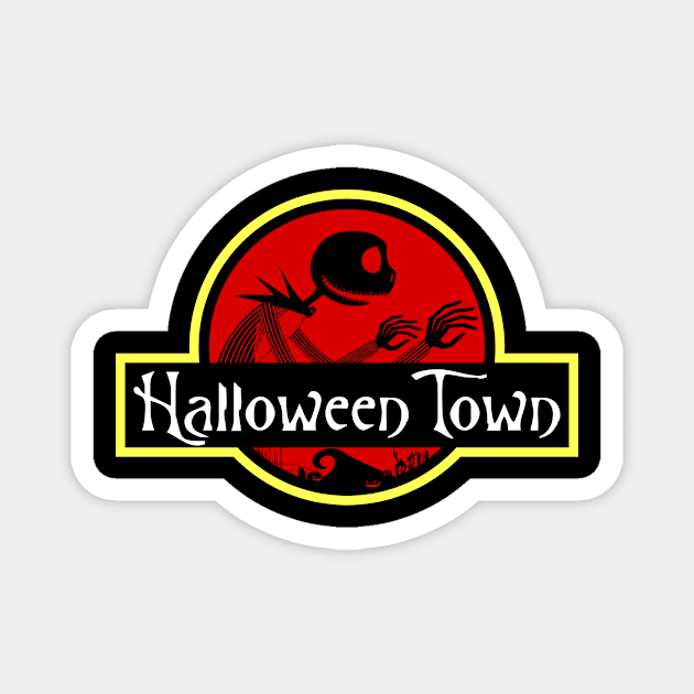 Halloween Town Magnet by DJ O'Hea