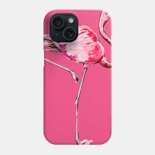 Watercolor Flamingo 2 Phone Case