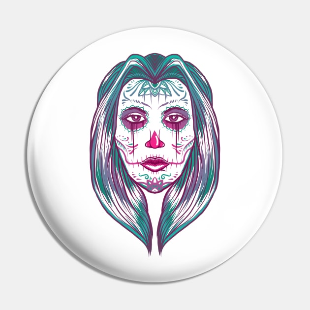 muerte girl Pin by Luckyart11