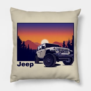 Jeep Rubicon In Mount Pillow