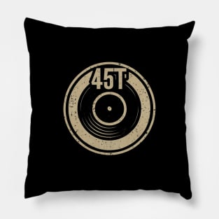 45 Record Adapter (Distressed) Pillow