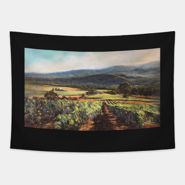 'King Valley Vines' Tapestry by Lyndarob