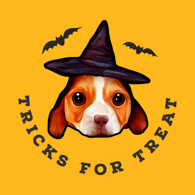 Halloween Cute Dog Witch Trick Or Treat by Edongski303 Teepublic Merch