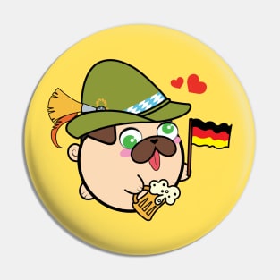 Doopy the Pug Puppy - Oktoberfest Pin