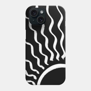 Sun Abstract Black and White Decor Phone Case
