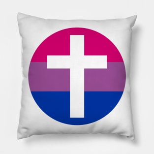 Bi Pride Cross Pillow
