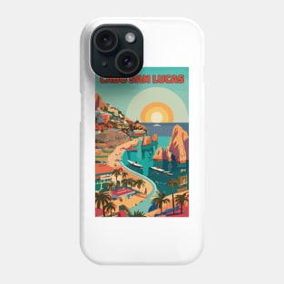 A Vintage Travel Art of Cabo San Lucas - Mexico Phone Case