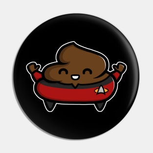 Jean-Luc Poopcard Pin