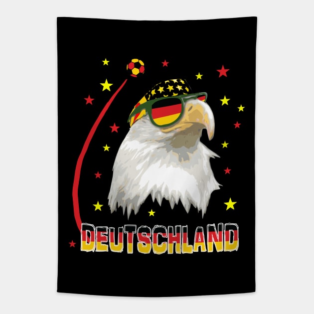 Deutschland Soccer T-Shirt Tapestry by Nerd_art