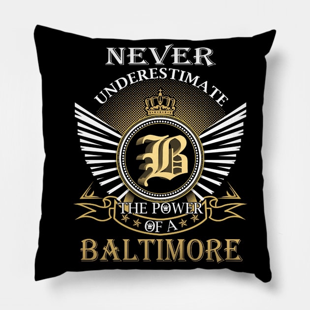 BALTIMORE Pillow by kyraheidy