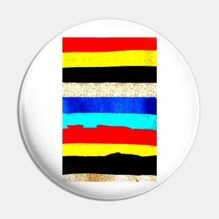 Colourful Horizontal Stripes Pin