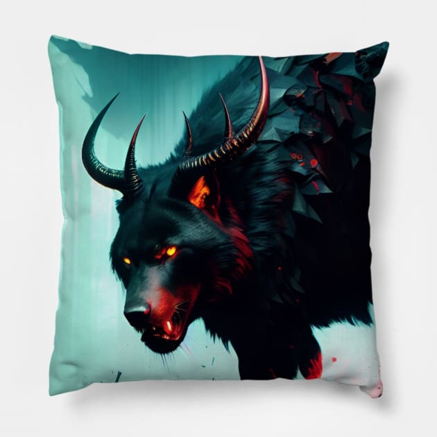 The Shadowed Symphony Pillow by GoodSirWills Place