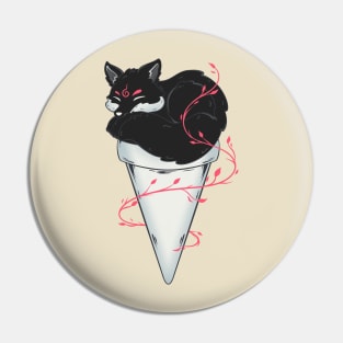 Ice Cream Fox Pin