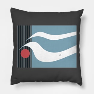 Out To Sea Maritime Abstract #blue #maritime #abstract #minimal #art #design #kirovair #buyart #decor #summer #home Pillow