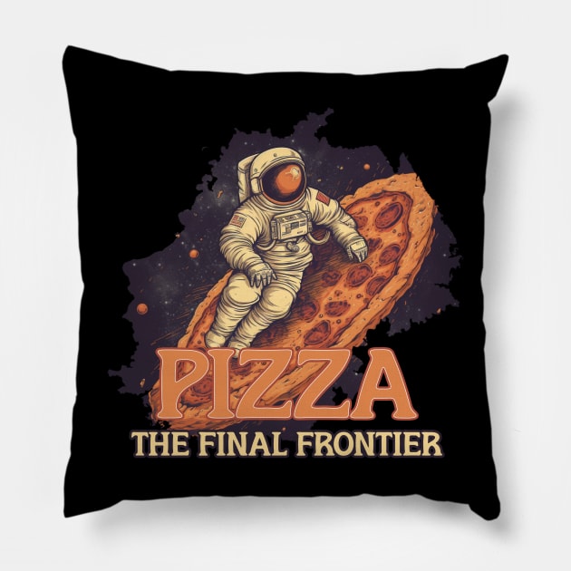 Pizza, the Final Frontier Pillow by Pixy Official