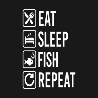 Fishing Eat Sleep Repeat T-Shirt