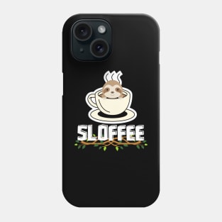 Sloffee Funny Sloth Pun Phone Case