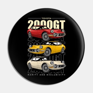 Toyota 2000GT Retro Car Pin