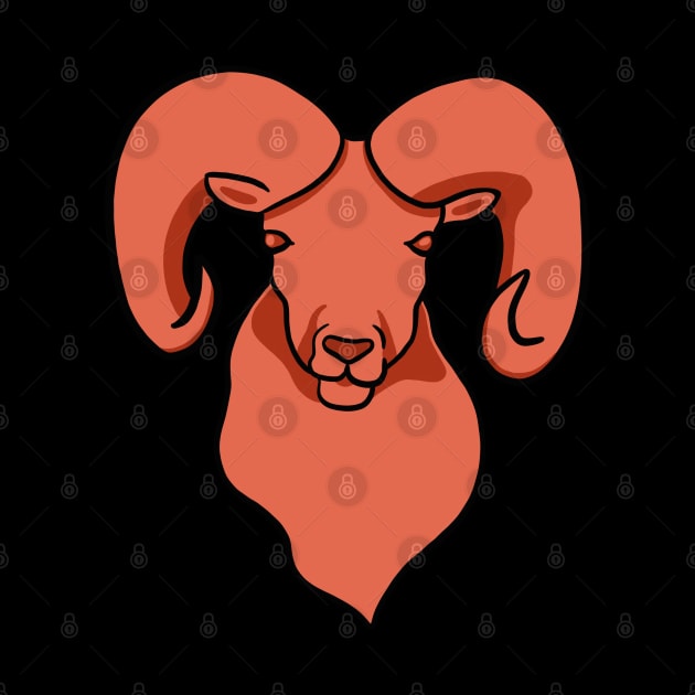 Red Goat - Aries Zodiac Sign by isstgeschichte