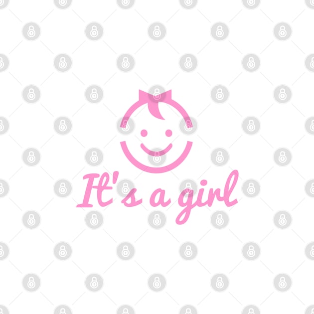 it's a girl design with cute face icon by beakraus