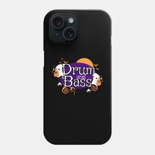 DRUM AND BASS  - Trick or Beat Ghosts (white) Phone Case