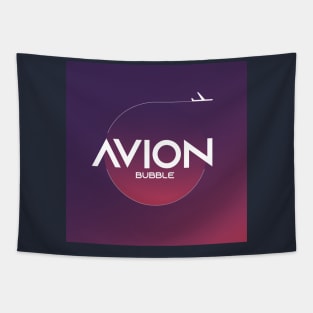 Aviation Plane Minimalistic Design Avion Bubble Tapestry