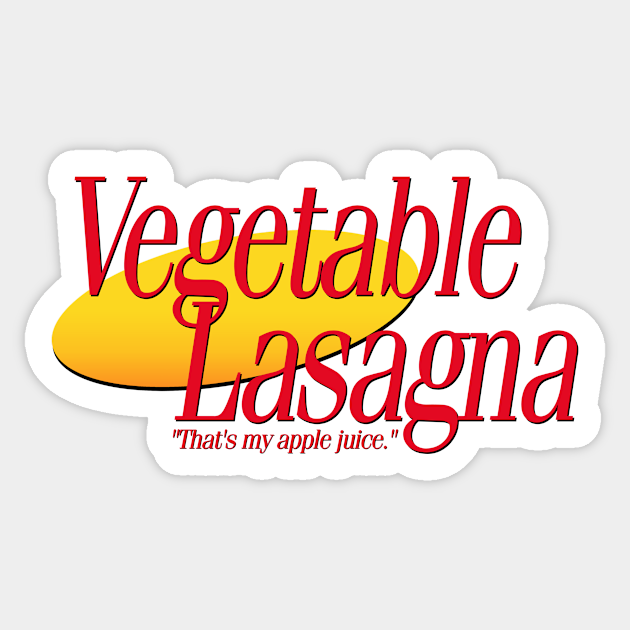 Veggie Lasagna - Seinfeld - Sticker