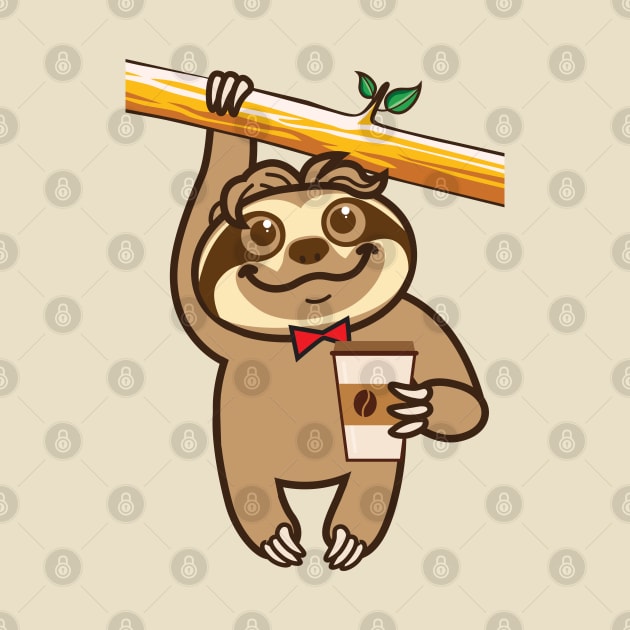 Sloth Coffee by Plushism