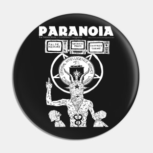 Cover Art for PARANOIA Issue #64 Pin