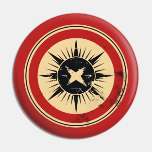 Superhero Nostalgia - Retro Vintage Style Logo Pin