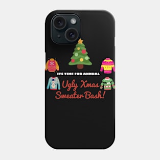 Ugly Christmas Sweater Bash Phone Case