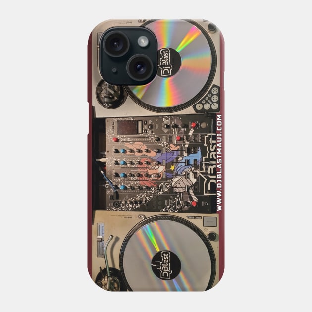 DjBlast Turntables Phone Case by DjBlastMaui