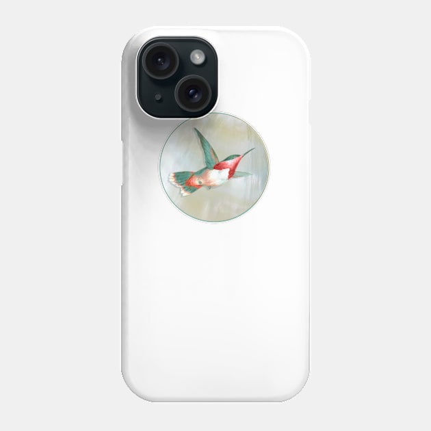 Hummingbird, Moon and Star Phone Case by 3vaN