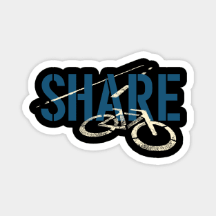 Share The Road by © Buck Tee Originals Magnet