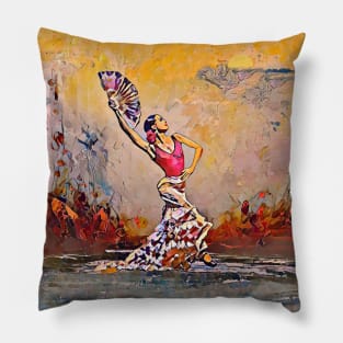 Flamenco Art Pillow