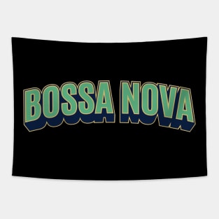 Bossa Nova Groove - Brazilian Rhythmic Logo Apparel Tapestry