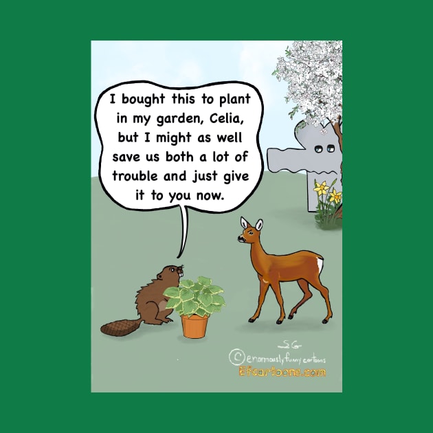 Deer plant by Enormously Funny Cartoons