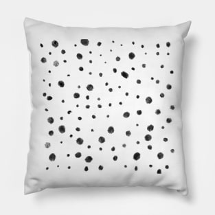 Black and white dots pattern Pillow