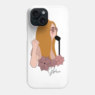 Gloria Steinem woman making a speech Phone Case