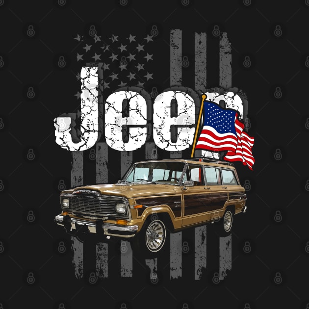 Jeep Wagoneer SJ series Jeepcar JEEP Flag by alex77alves