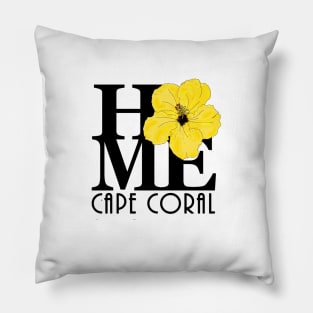 HOME Cape Coral Yellow Hibiscus Pillow