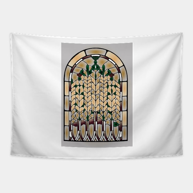 Stained Glass 20 (Style:8) Tapestry by luminousstore