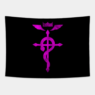 Fullmetal Alchemist Logo Pink Tapestry