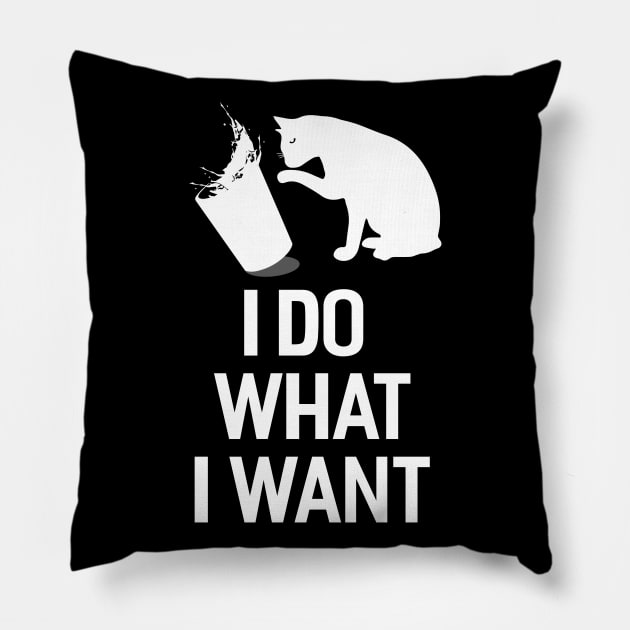 I Do What I Want Pillow by Dojaja