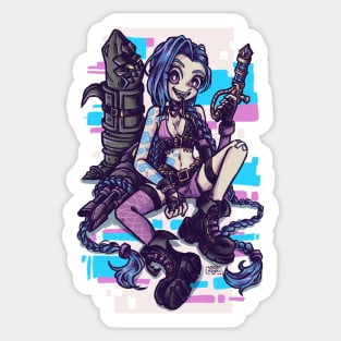 Arcane Jinx Stickers – League of Legends Fan Store