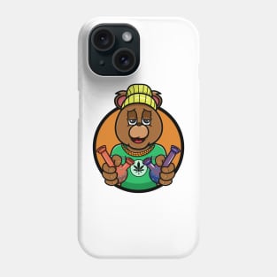 Bong Bear Head Cartoon Mascot Phone Case