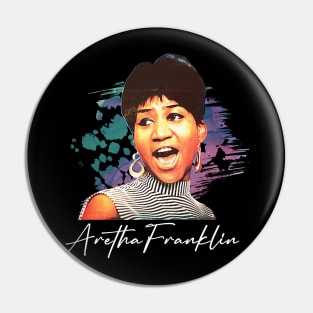 Groovin' to Franklin's Hits Retro Music Tee Pin