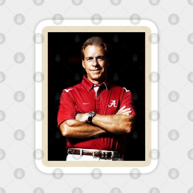 Nick Saban / 1951 Magnet by DirtyChais